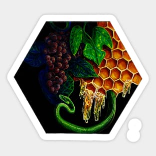 Honeycomb Wine Sticker